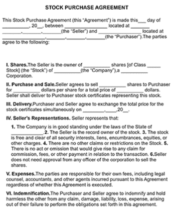 Stock Purchase Agreement