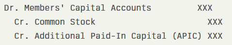 Step 3: Convert LLC Equity to Corporate Equity