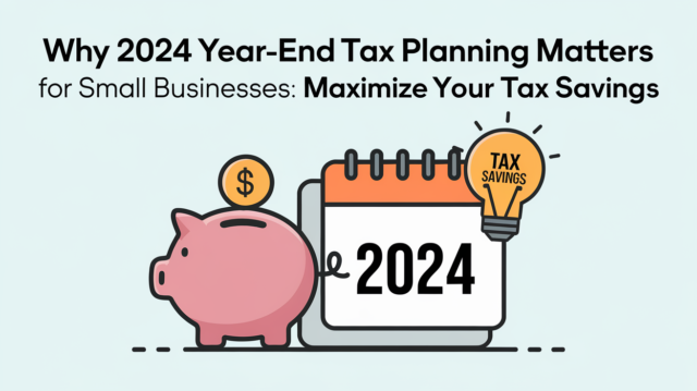 Why 2024 Year-End Tax Planning Matters for Small Businesses: Maximize Your Tax Savings